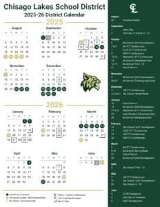 Chisago Lakes School District 25-26 calendar