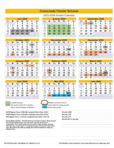Crossroads Charter Schools CALENDAR
