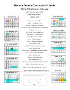 Decatur County Community Schools CALENDAR