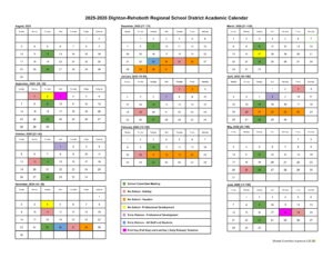 Dighton-Rehoboth Regional School CALENDAR