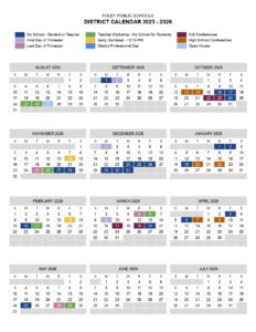 FOLEY PUBLIC SCHOOLS 25-26, CALENDAR