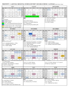 Freetown Lakeville Regional School District CALENDAR