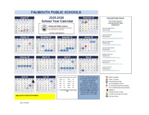 Falmouth Public Schools calendar