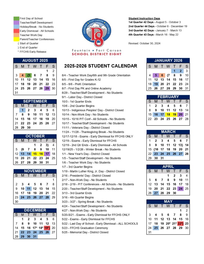Fountain-Fort Carson School District Eight 25-26