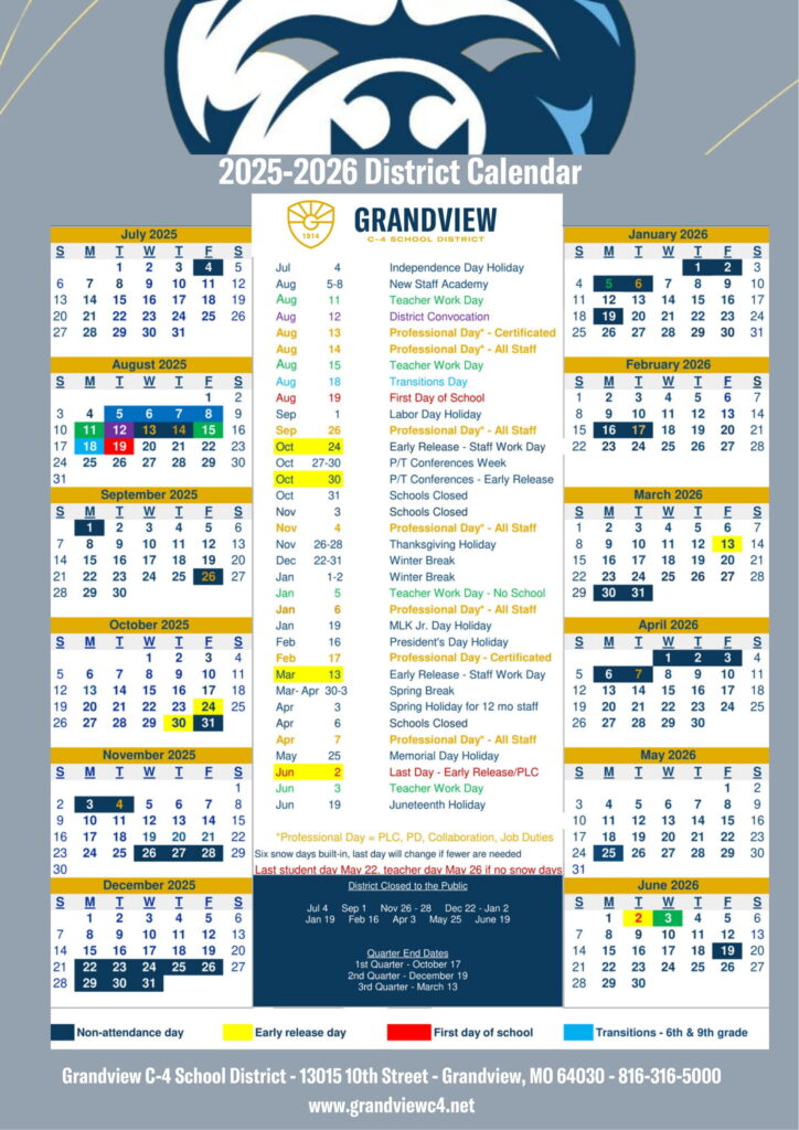 Grandview C-4 School District calendar
