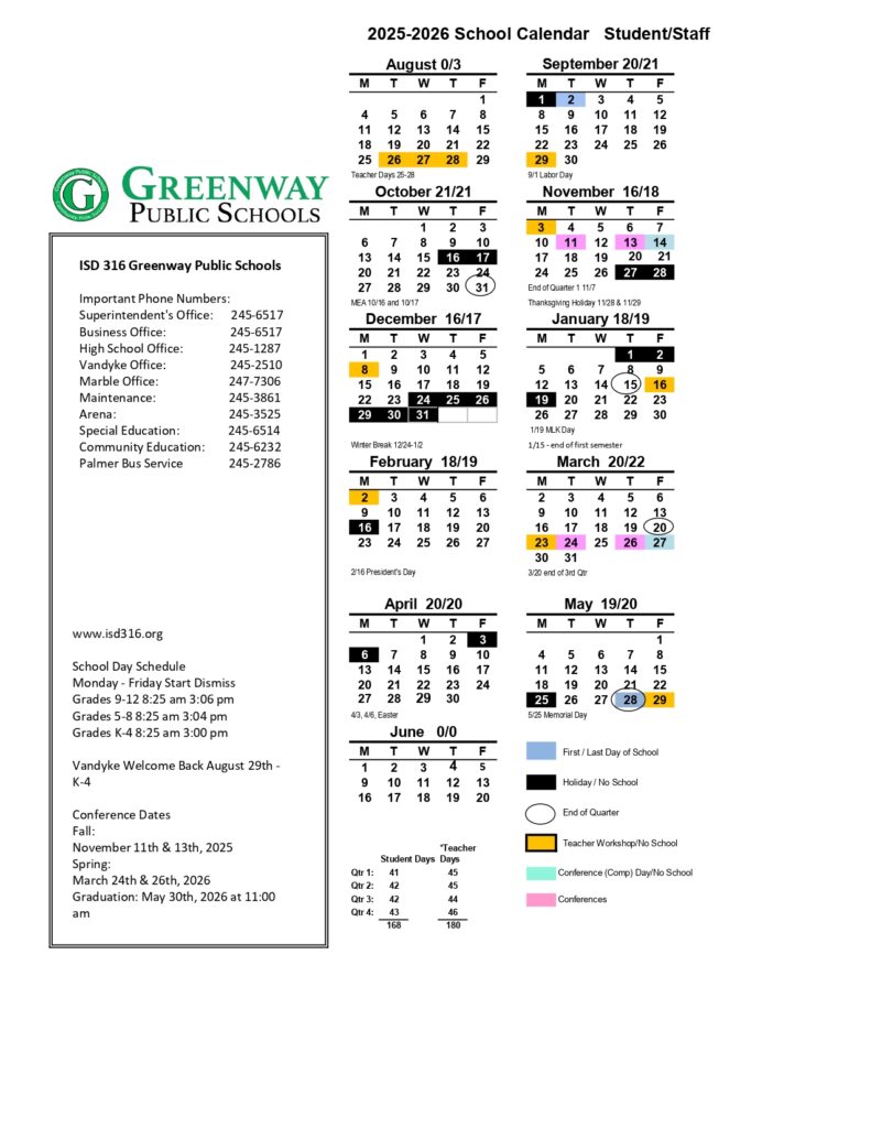 Greenway Public Schools 25-26