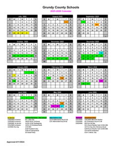 Grundy County Schools TN Calendar