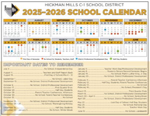 Hickman Mills C-1 School District Calendar