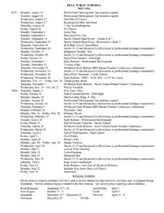 Hull Public Schools MA Calendar