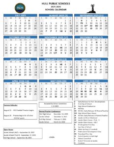 Hull Public Schools MA Calendar