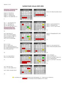 Hatfield Public Schools CALENDAR