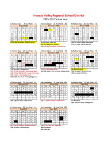 Hoosac Valley Regional school district Calendar
