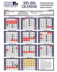 lincoln schools CALENDAR
