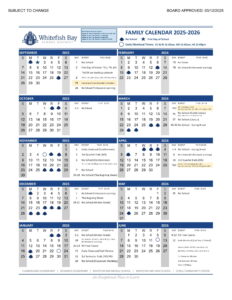 MILWAUKEE PUBLIC SCHOOLS calendar