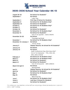 monona grove school calendar wi