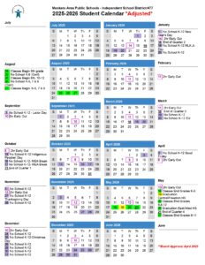 mankato area public schools calendar
