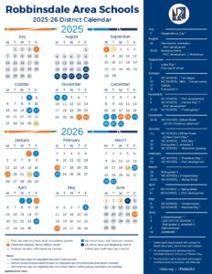 ROBBINSDALE AREA SCHOOLS CALENDAR