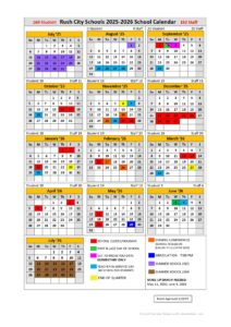RUSH CITY PUBLIC SCHOOLS CALENDAR