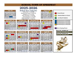 speedway schools calendar