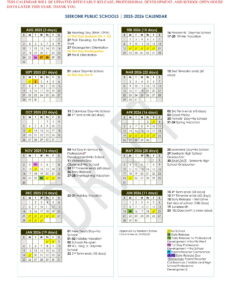 SEEKONK PUBLIC SCHOOLS Calendar