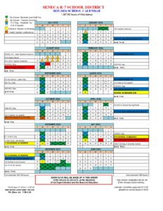 SENECA R-7 SCHOOL DISTRICT 25-26 CALENDAR