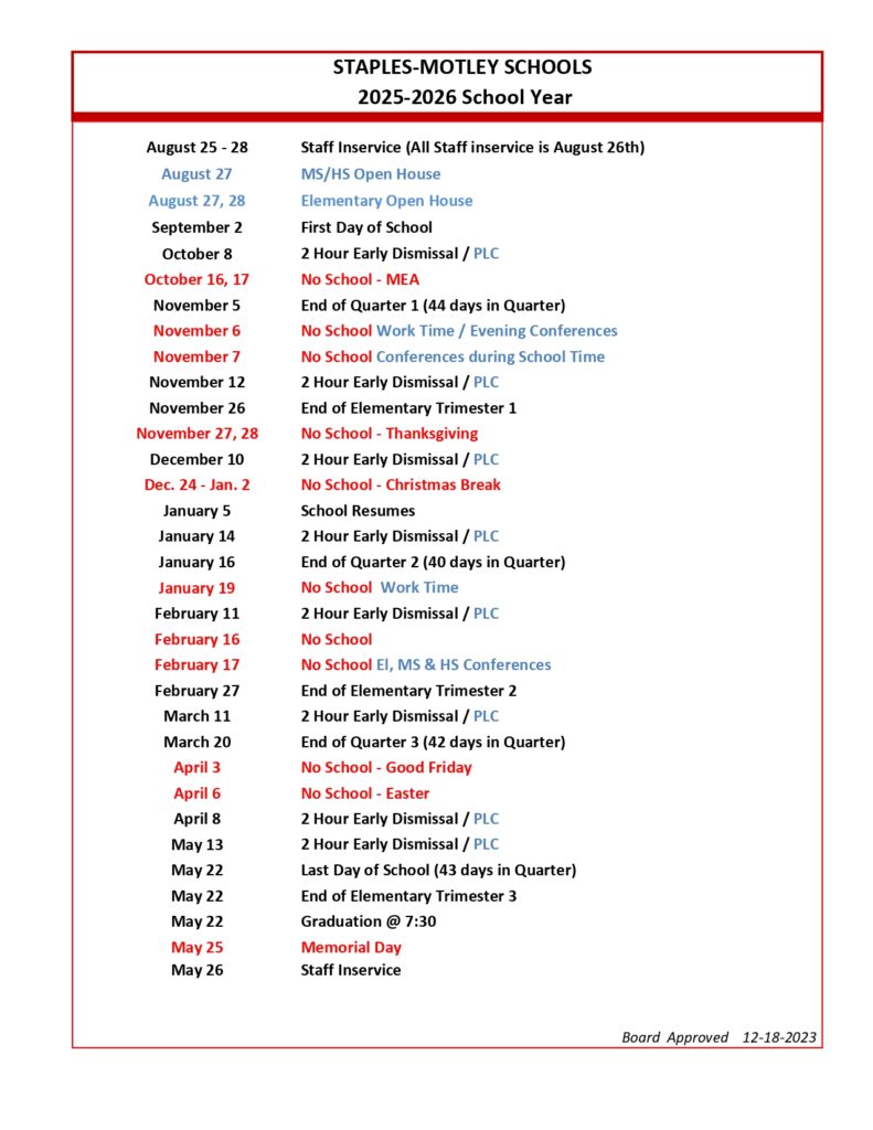 Staples-Motley Independent School District 2170