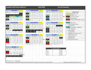Smithton R-VI School District 25-26 calendar