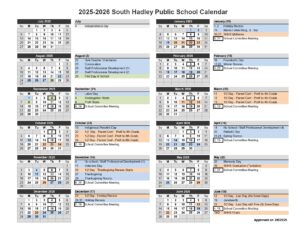 South Hadley Public Schools CALENDAR