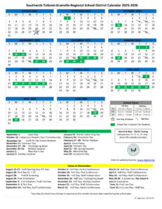 Southwick-Tolland-Granville Regional School Calendar