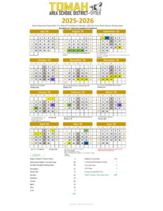tomah area school district calendar