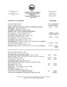 Wareham county public schools calendar