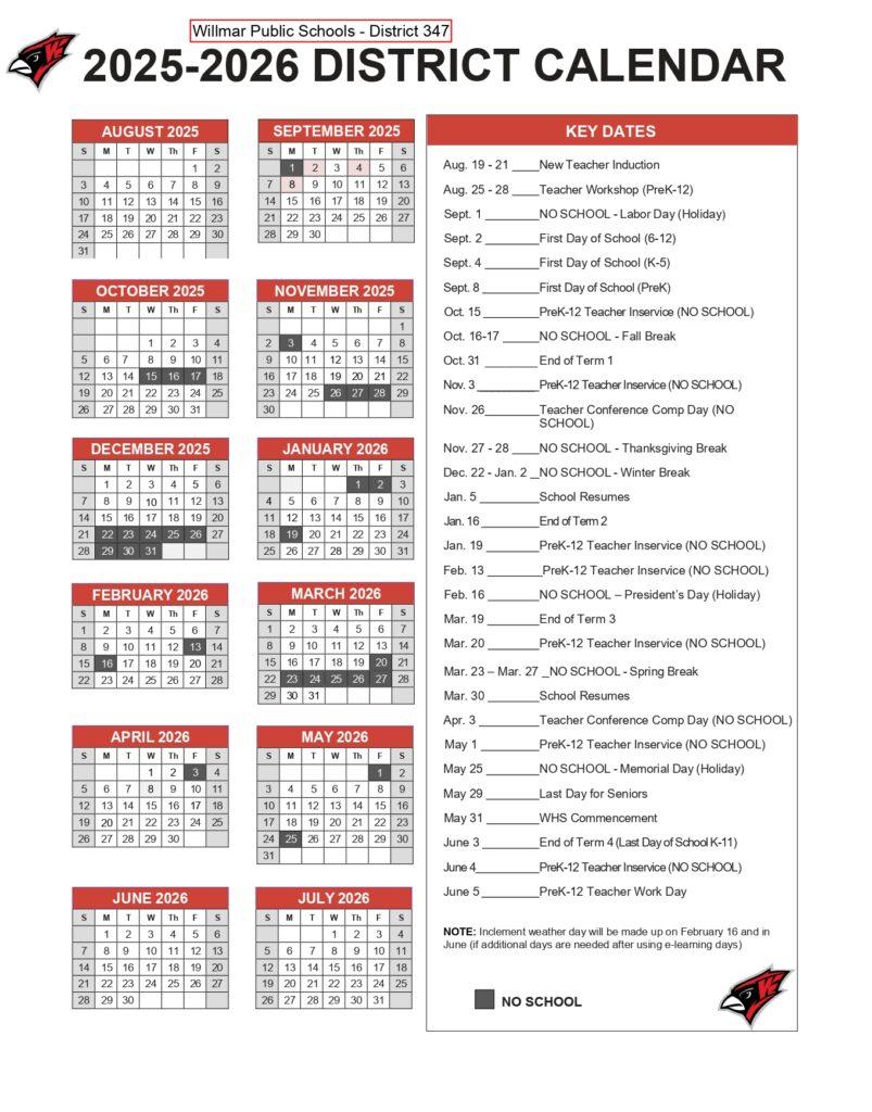 Willmar Public Schools - District 347 25-26