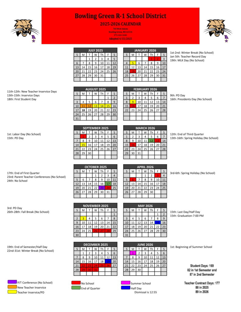 Bowling Green Mo School District Calendar 25 26 Revised PDF EduCounty bowling-green-mo-school-district-calendar-25-26-revised-pdf-educounty