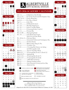 ALBERTVILLE CITY SCHOOL SYSTEM 25-26 CALENDAR