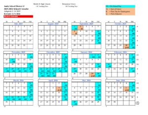 amity school calendar