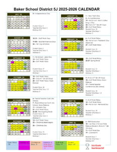 BAKER SD SCHOOLS CALENDAR