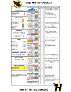 Hinton Community School District calendar