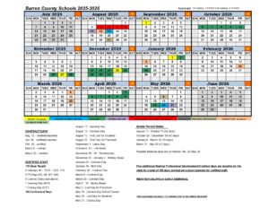 Barren County School District CALENDAR