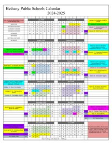 Bethany Public Schools CALENDAR
