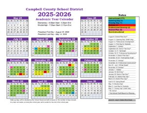 campbell school calendar