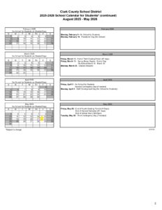 Clark County School District 25-26 nv