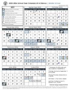Corvallis School District 25-26, 2 calendar