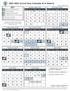 Corvallis School District 25-26, 2 calendar