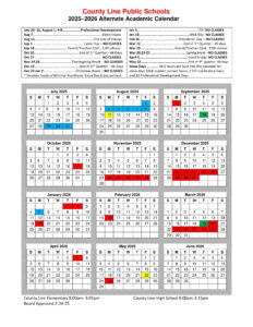 County Line Public Schools calendar