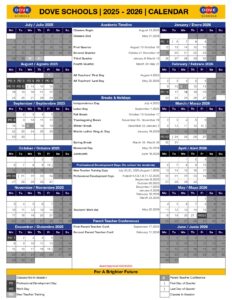 Dove School of Discovery Tulsa CALENDAR