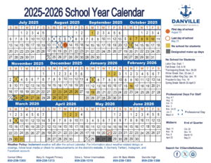 Danville Independent Schools calendar