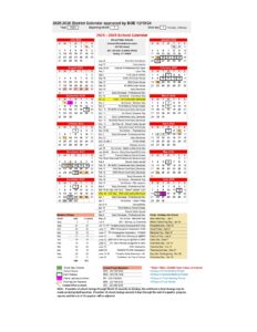 DERBY SCHOOL CALENDAR