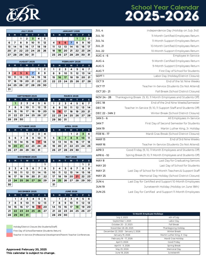 ebr shools calendar
