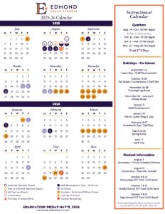 edmond public schools calendar