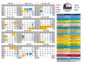 Emery County School District calendar